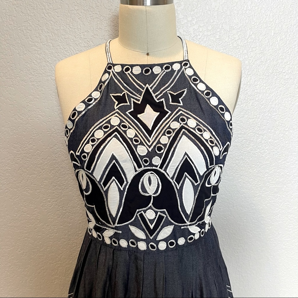 +P A R K E R+ Blue Alana Dress - Picture 5 of 8